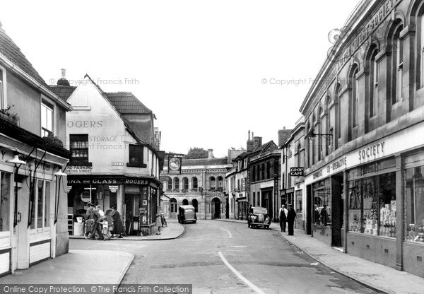 Photo of Trowbridge, Church Street c.1955