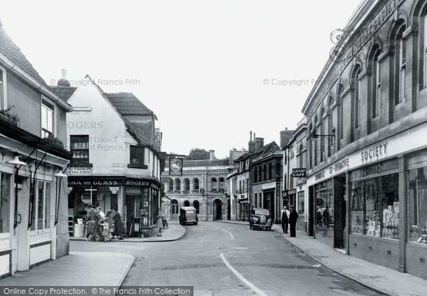 Photo of Trowbridge, Church Street c.1955
