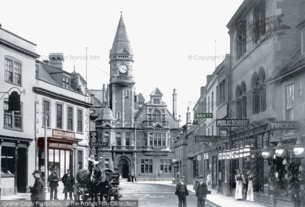 Photo of Trowbridge, Fore Street And Town Hall 1900