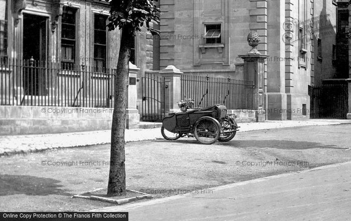 Photo of Trowbridge, Motorbike And Sidecar In The Parade 1923