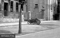 Motorbike And Sidecar In The Parade 1923, Trowbridge