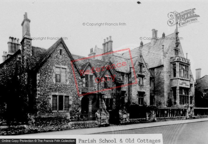 Photo of Trowbridge, Parish School And Old Cottages c.1955