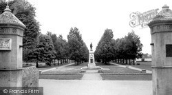 The Park And War Memorial c.1955, Trowbridge