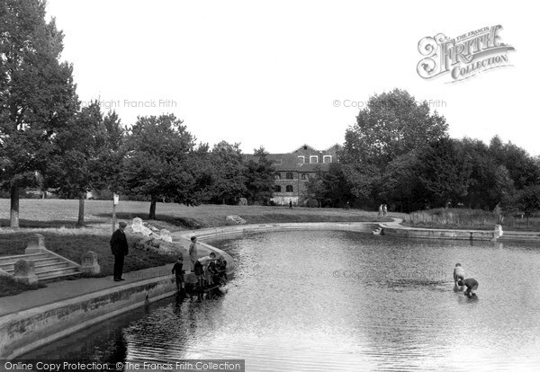 Photo of Trowbridge, The Park Lake c.1955