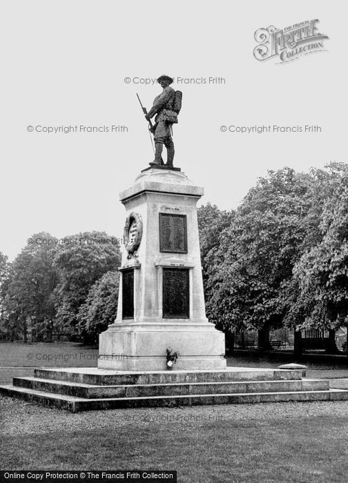 Photo of Trowbridge, The War Memorial c.1955