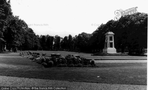 Photo of Trowbridge, War Memorial And Park c.1955