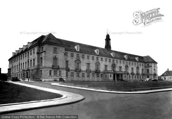 Photo of Trowbridge, Wiltshire County Council Offices c.1950