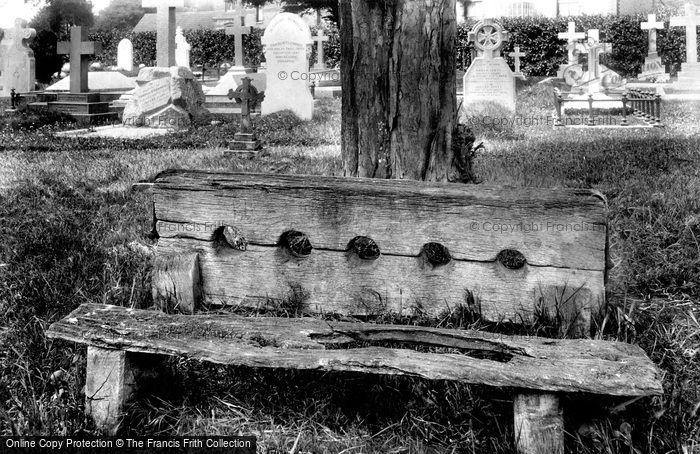 Photo of Trull, Stocks In Churchyard 1906