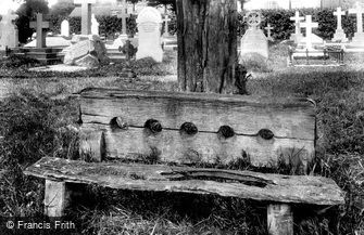 Trull, Stocks in Churchyard 1906