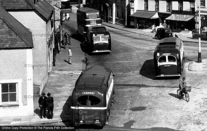 Photo of Truro, Buses In The Square 1938