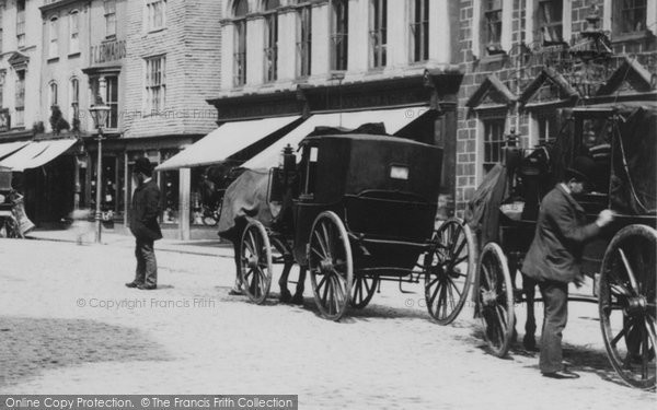 Photo of Truro, Carriages In Boscawen Street c.1885