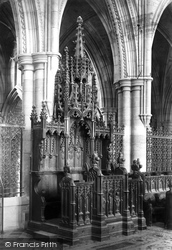 Cathedral, Bishop's Throne 1890, Truro