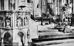Cathedral Pulpit, Lecturn, Bishop's Throne And Reredos 1907, Truro