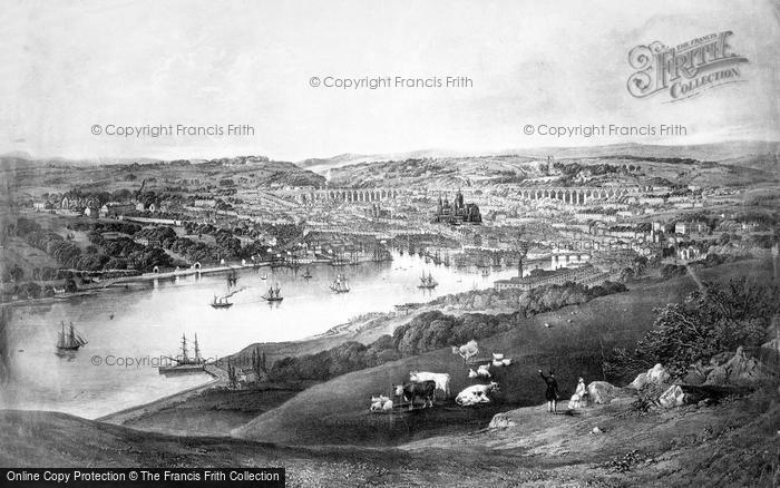 Photo of Truro, Sketch Of The Town c.1900