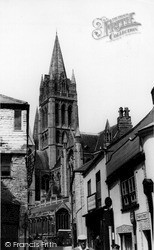 St Mary's Street And Cathedral c.1960, Truro