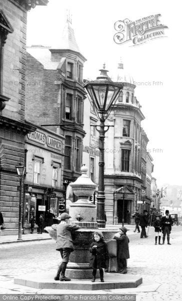 Photo of Truro, Street Lamp And Drinking Fountain 1912