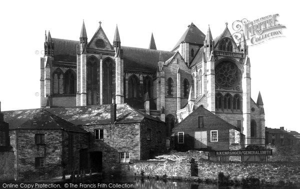 Photo of Truro, The Cathedral From Mill Pool 1890