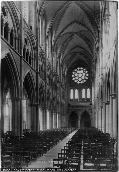 Photo of Truro, The Cathedral, Nave West 1903