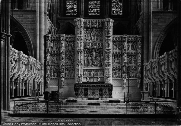 Photo of Truro, The Cathedral Reredos 1890
