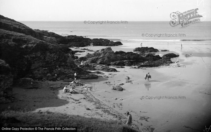 Photo of Tudweiliog, The Rocks On Towyn Beach 1936