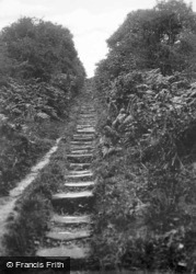 The Roman Steps, Happy Valley c.1925, Tunbridge Wells