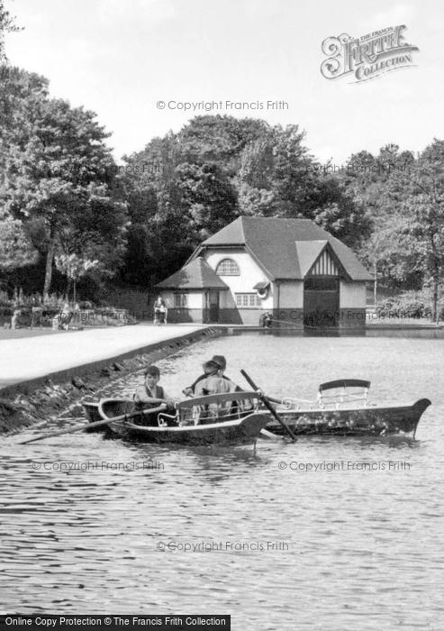 Photo of Tunstall, Park, Boats On The Lake c.1955
