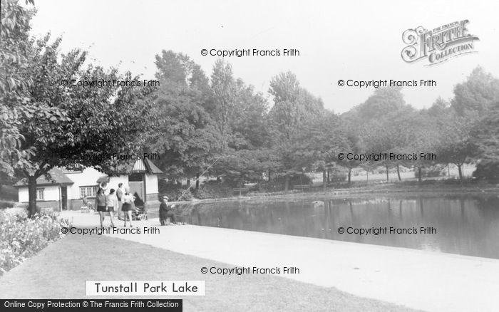 Photo of Tunstall, Park Lake c.1950