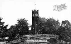 Park, Memorial Clock c.1950, Tunstall