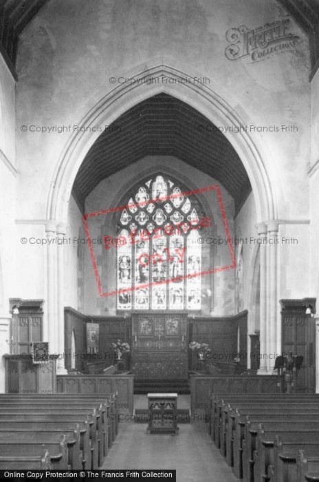 Photo of Turners Hill, St Leonard's Church Interior c.1955