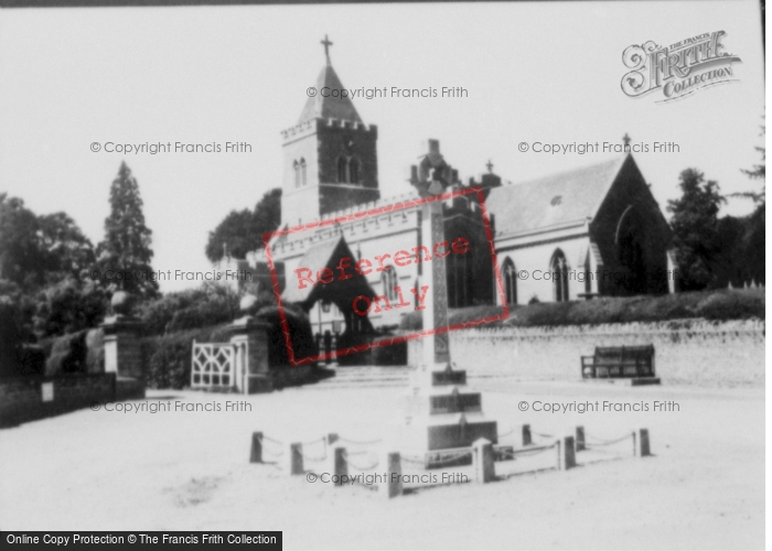 Photo of Turvey, All Saints Church And The Memorial c.1955