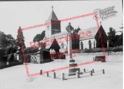 All Saints Church And The Memorial c.1955, Turvey