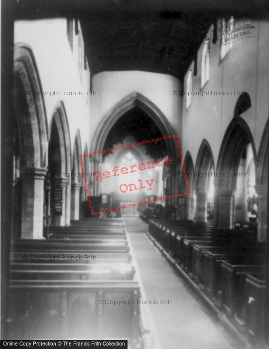Photo of Turvey, All Saints Church Interior c.1955