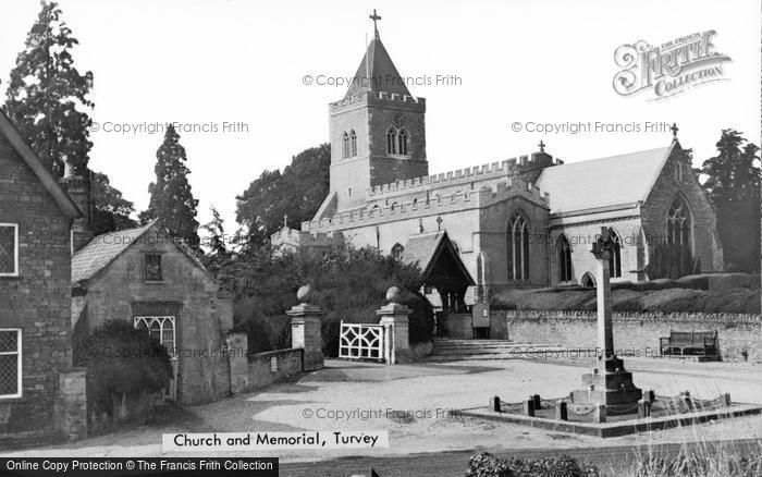 Photo of Turvey, Church And Memorial c.1960