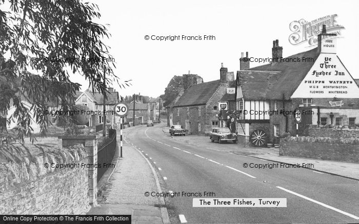 Photo of Turvey, The Three Fishes c.1960