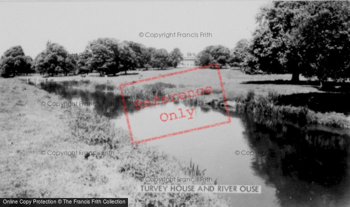 Photo of Turvey, Turvey House And River Ouse c.1955