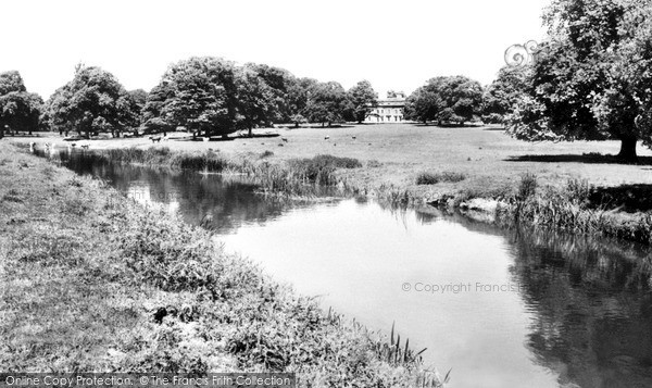 Photo of Turvey, Turvey House And The Great Ouse c.1955