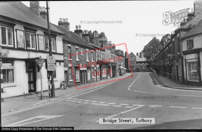 Photo of Tutbury, Bridge Street c.1960