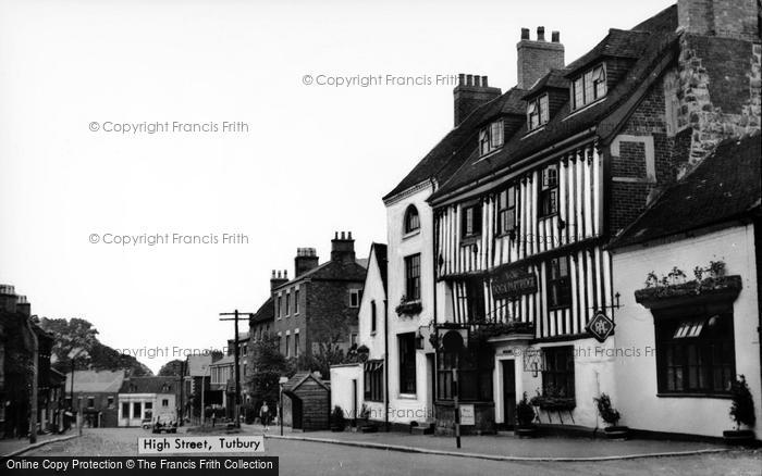 Photo of Tutbury, High Street c.1955
