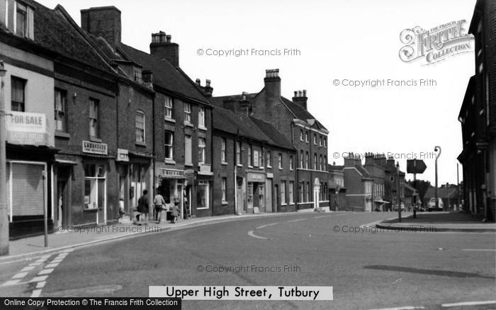 Photo of Tutbury, Upper High Street c.1960