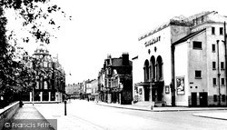 Twickenham, Richmond Road and the Gaumont Cinema c1955