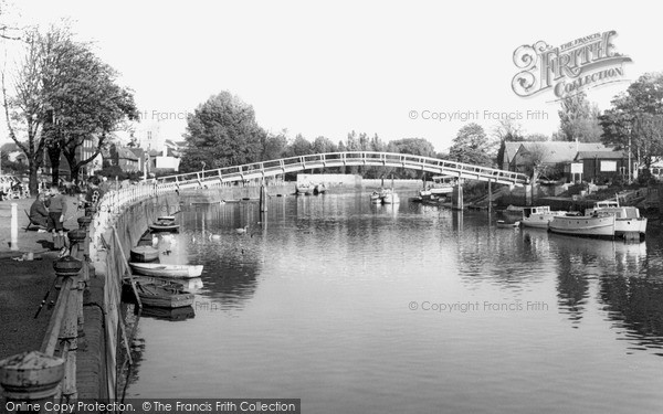 Photo of Twickenham, The Footbridge To Eel Pie Island c.1960