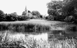 St Mary's Church From The River Itchen c.1965, Twyford