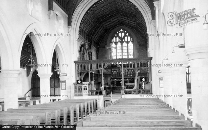 Photo of Twyford, St Mary's Church, Interior c.1955