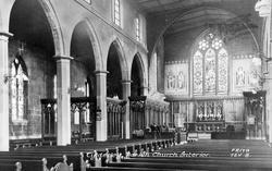 Parish Church Interior c.1955, Tyldesley