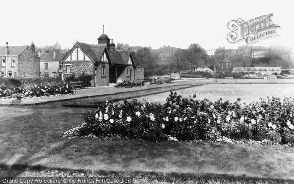 Photo of Tyldesley, The Bowling Green And Clubhouse c.1955