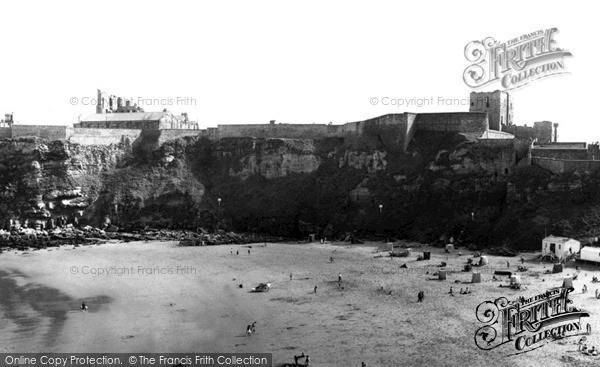 Photo of Tynemouth, Castle Across The Bay c.1955