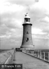 Tynemouth, the Lighthouse c1955