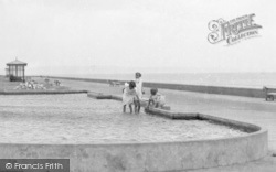 Children's Paddling Pool, Watch Your Step c.1933, Tywyn