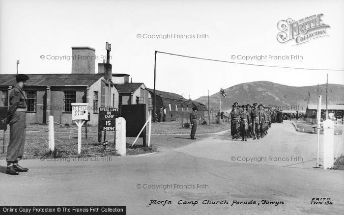 Photo of Tywyn, Morfa Camp Church Parade c.1939