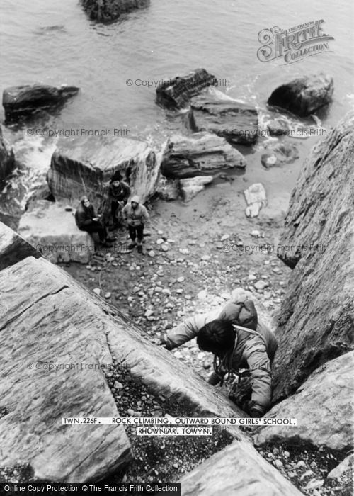 Photo of Tywyn, Rock Climbing, Outward Bound Girls School, Rhowniar c.1965